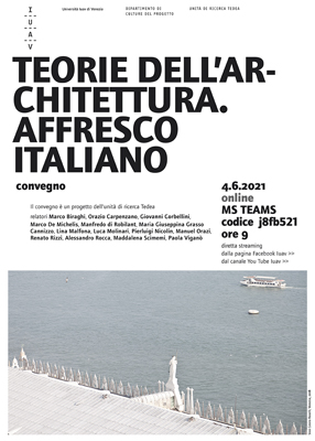 4 giugno 2021 Convegno Tedeorie dellarchitettura Iuav